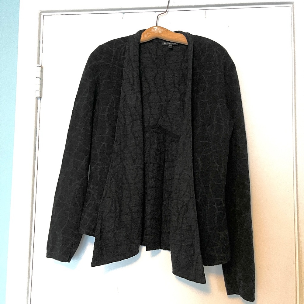 Eileen Fisher Merino Cotton Mosaic Jacket, Small